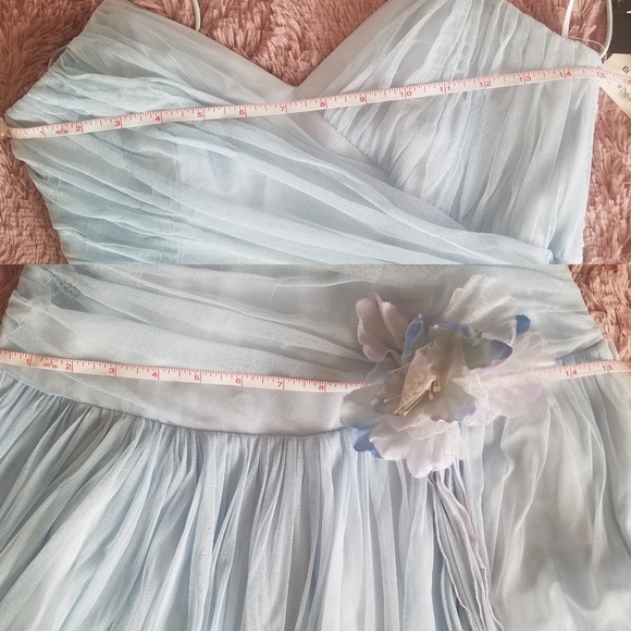 Roberta Strappy Baby Blue Tulle Ball Gown NWT - Picture 3 of 6